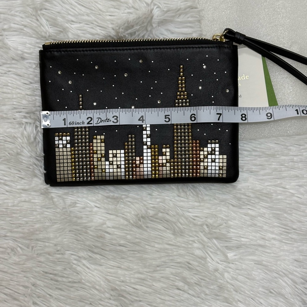 Kate Spade Black and Gold Skyline Wristlet - Picture 11 of 12
